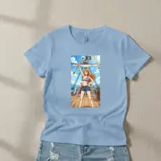 Camiseta Estampada Nami Blusa 100% Algodão Envio Rápido Anime
