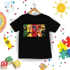 Camiseta Infantil Turma Lady Blusa 100% Algodão Menina Menino Kids Várias Cores Envio Rápido