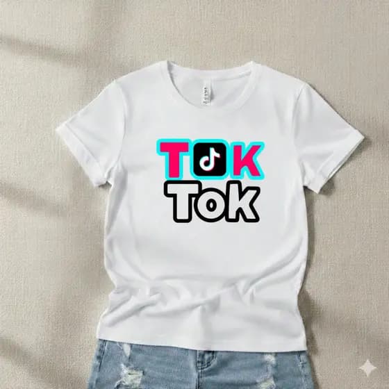 Camiseta Feminina Tik Tok Blusa 100% Algodão Malha Premium Envio Rápido Várias Cores