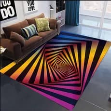 Cobertor tridimensional de imitação 3D para decoração de sala de jogos, resistente à sujeira, fácil de cuidar, cobertor