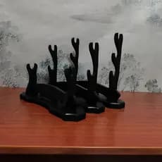 Atacado suporte de espada de madeira um dois suporte de espada de três camadas suporte de faca chinês Tang Samurai faca