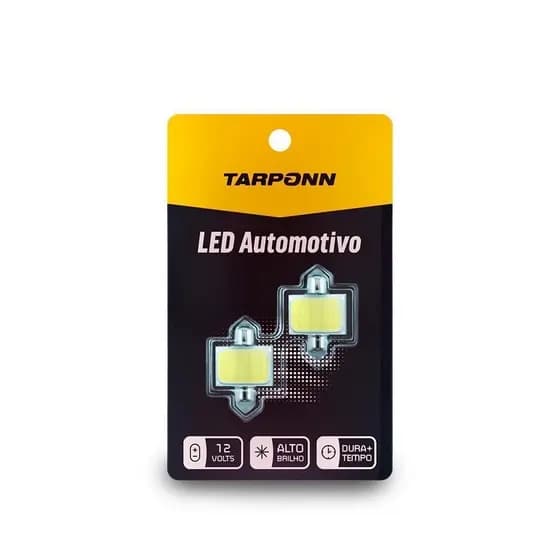 Par Lâmpada Led Torpedo Sj Cob 12c 31mm 6000k Tarponn