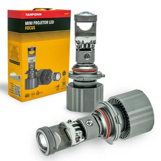 MIni Projetor Led Focus Pro HB3/HB4 45W 4500LM Tarponn