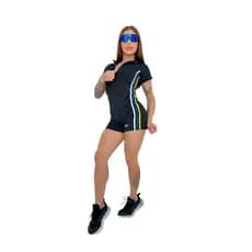 Macaquinho Feminino em suplex poliamida academia nataçao ciclismo Fitness Premium
