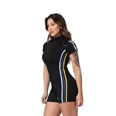 Macaquinho Feminino Shorts em Super Poliamida premium Academia Ciclismo Nataçao