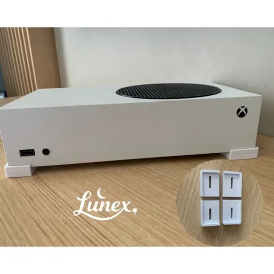 Kit 4 Pezinhos Suporte Xbox Series S / Series X / One S – Base Antiderrapante Apoio Horizontal Console