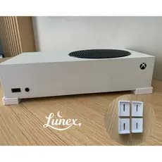 Kit 4 Pezinhos Suporte Xbox Series S / Series X / One S – Base Antiderrapante Apoio Horizontal Console