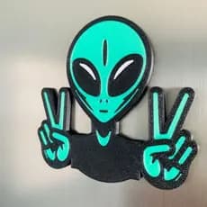 Imã Alienígena Divertido – Decoração Geek Criativa para Geladeira, Quadro e Ambientes