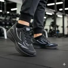 Tênis Masculino/Feminino Preto AMX – Design Moderno e Solado Resistente