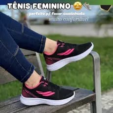 Tênis Feminino FMX Esportivo Casual Corrida Academia Ultra Confortável Barato