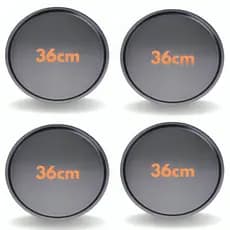 Kit 1, 2, 3 e 4 Forma Assadeira de Pizza Redonda Antiaderente Não Gruda Salgado