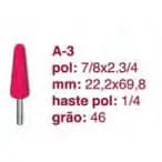 Ponta Montada A-3 Rosa Pontabrás - Formato Cônico para Desbaste Pesado