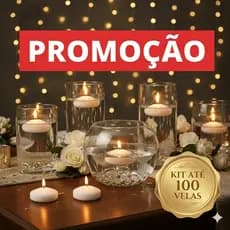Velas Flutuante Branca para Decoração Casamento Festa Flutuam Piscina DURAÇÃO 18 HORAS ESCOLHA O KIT