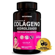 Colageno Hidrolisado + Acido Hialuronico Fórmula Premium 60 Comprimidos - TESTADO E APROVADO