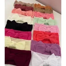 kit 10 laços bebê menina tipo turbante,meia de seda premium ,molinho não aperta a cabecinha, enxoval maternidade
