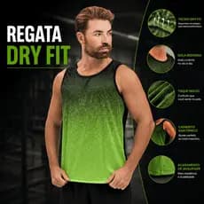 Regata Dry Fit Masculina Academia Fitness Treino Corrida Musculação