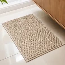 Tapete Banheiro Antiderrapante Dedinho Bolinha Pipoca Microfibra Macio Absorvente 38x58cm