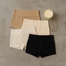 Kit Calcinhas Boxer Sem Costura Cueca Feminina Compressão Poliamida Importada Short Não Marca