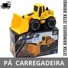 Trator Pá Carregadeira com Luzes e Sons Brinquedo Infantil de Fricção Presente dia das Crianças