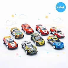 Kit 8 Carrinhos de Brinquedo Fricção — Puxa e Solta, Modelos Variados