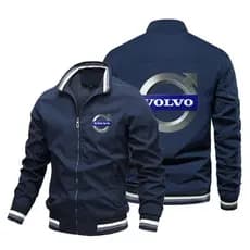 2025 novo estilo jaqueta masculina legal Volvo impresso jaqueta vôo terno amantes do carro