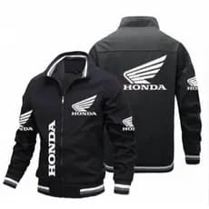 2025 novo estilo jaqueta de moda masculina legal Honda impresso jaqueta amantes da motocicleta jaqueta