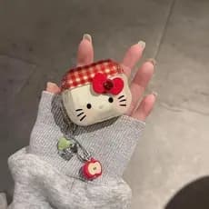 Capa De Fone De Ouvido Da Hello Kitty , Desenho Animado , Compatível Com Apple Airpods 4 3 Pro 2 1 , Sem Fio , Bluetooth