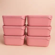 Kit 6 Marmita Potes 1200ml  - Alimentos organizadores de congelador