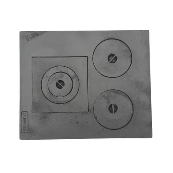 Chapa 3 Bocas Ferro Fundido Fogão A Lenha 59,5x49cm Grande