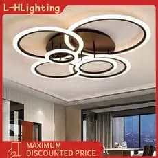 Luzes para sala de estar Novas luzes modernas para sala de jantar Luzes LED circulares para teto de quartos residenciais