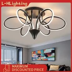 Luminária de teto para quarto, luminária moderna para sala de estar, luminária decorativa para sala de jantar doméstica