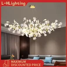 Luminária suspensa moderna e luxuosa para sala de estar nórdica Luminária LED decorativa para sala de jantar