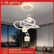Lustre moderno para restaurante de luxo, nova luminária LED para sala de estar e quarto, luminária decorativa