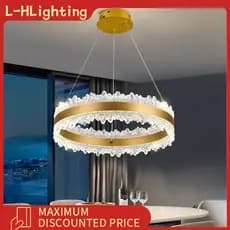 Nova luminária pendente para restaurante, estilo nórdico luxuoso e criativo, lâmpada de LED para sala de estar e quarto