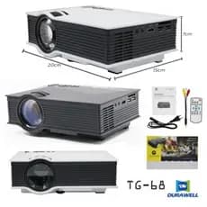 Mini Projetor De Imagem Led Lcd Bivolt Tg-68