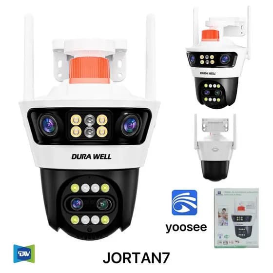 JORTAN7 CÂMERA COM ALARME E SIRENE 2 LENTES