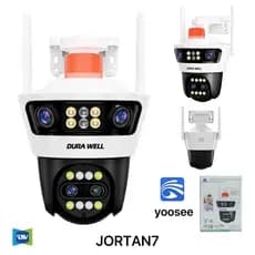 JORTAN7 CÂMERA COM ALARME E SIRENE 2 LENTES