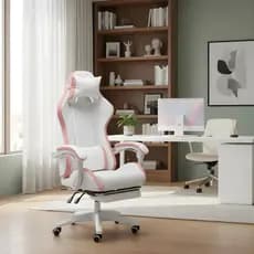 CADEIRA GAMER ERGONÔMICA COM APOIO DE PERNA