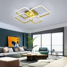 Lustres conduzidos modernos para a decoração do quarto,Regulável dispositivos bondes claros das lâmpadas de teto do ouro