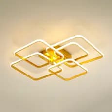 Lâmpada de teto led moderna para decoração de quarto de cama lampara techo cor dourada luminárias de teto AC110-240V