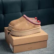 Original Factory * Botas de Neve de Estilo Étnico UGG com Solado Grosso Nova Cor 7 Cores Botas Femininas de Pele de O