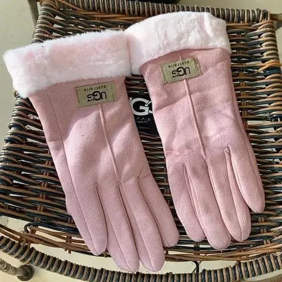*UG*G Luvas de Inverno Forradas de Lã, Espessas, à Prova de Vento, com Tela Sensível ao Toque para Ciclismo, Luvas Quent