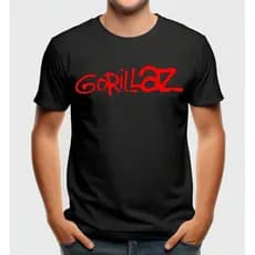Camiseta Banda Gorillaz Estampa Clássica