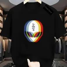 Camiseta Masculina Estampada ET Refletivo Camisa Streetwear