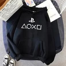 Casaco Moletom Gamer Playstation PS5 PS2 Blusa de Frio
