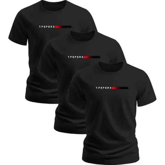 Kit Com 3 Camisetas Basica Top Original 30.1