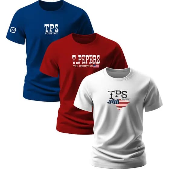 Kit 3 Camisas Tps Country Masculina Variáveis Rodeio Texas