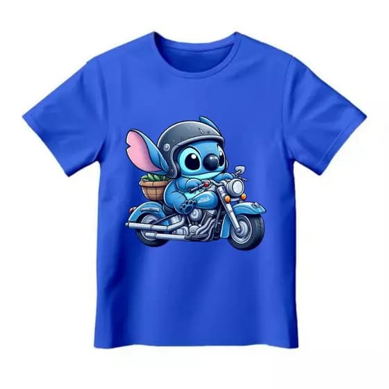 Camiseta Infantil Menina e Menino lilo stitch 100% Algodão do 2 ao 16