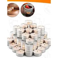 Kit 50 Velas De Parafina Decorativas Festas e Casamentos Rechaud Fondue
