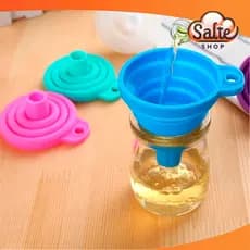 Funil Retrátil Culinário 1 a 3 Unidades De Silicone Para Cozinha Dobrável Multiuso Versátil